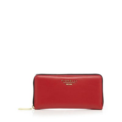 Red 'Perrie' zip around large purse